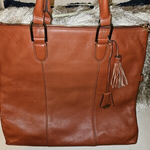 Gilli Terracotta Leather Tote